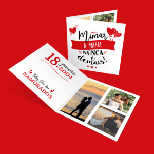 Postal de Dia dos Namorados Convites e Postais