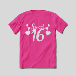 T-shirt Teen Sweet Aniversários de adultos 2