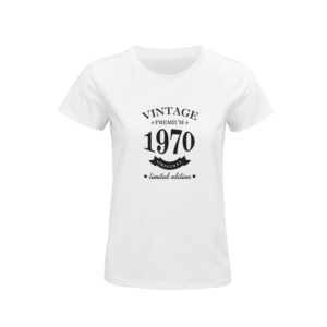 T-shirt Mulher Vintage T-shirt Mulher Vintage Aniversários de adultos